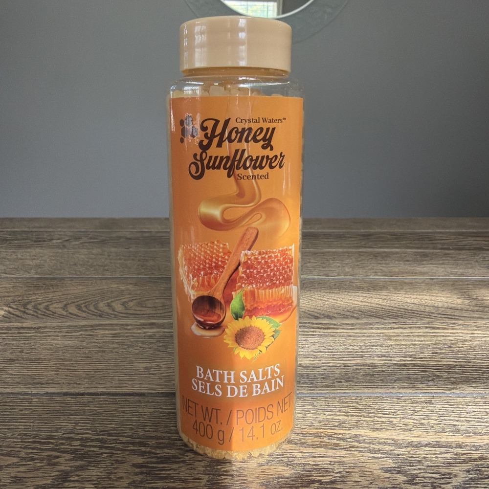 Crystal Waters Honey Sunflower Scented Bath Salts 400g/14.1oz